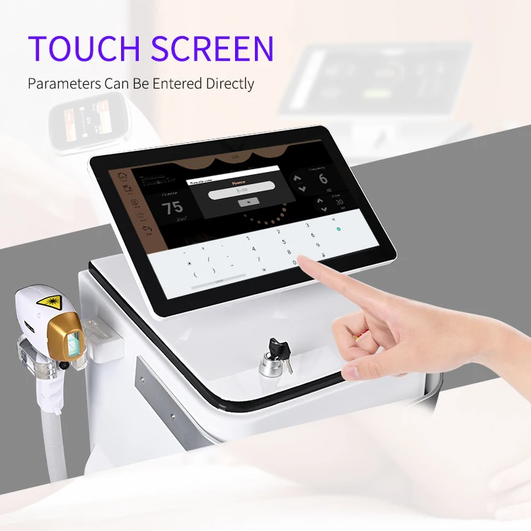 2024 new design ice cube 1200w1600 1800w 3 Waves Diode Laser Hair Removal Machine Stationary ice Titanium Laser Machine