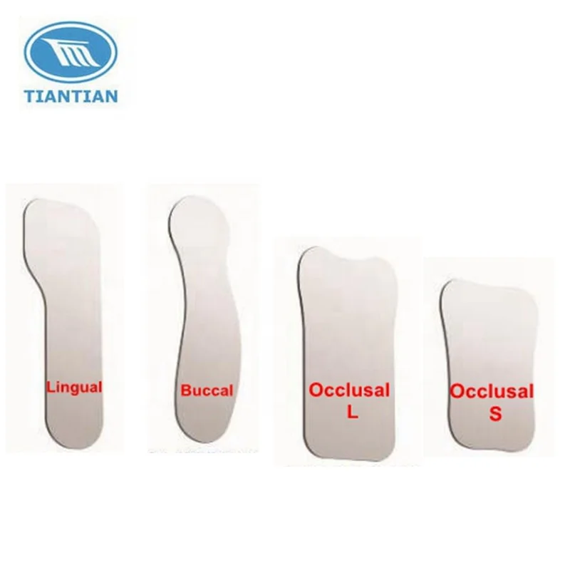 Стоматологическое фотографическое металлическое зеркало Ортодонтическое зеркало из нержавеющей стали отражатель двусторонний внутриполостной отражатель