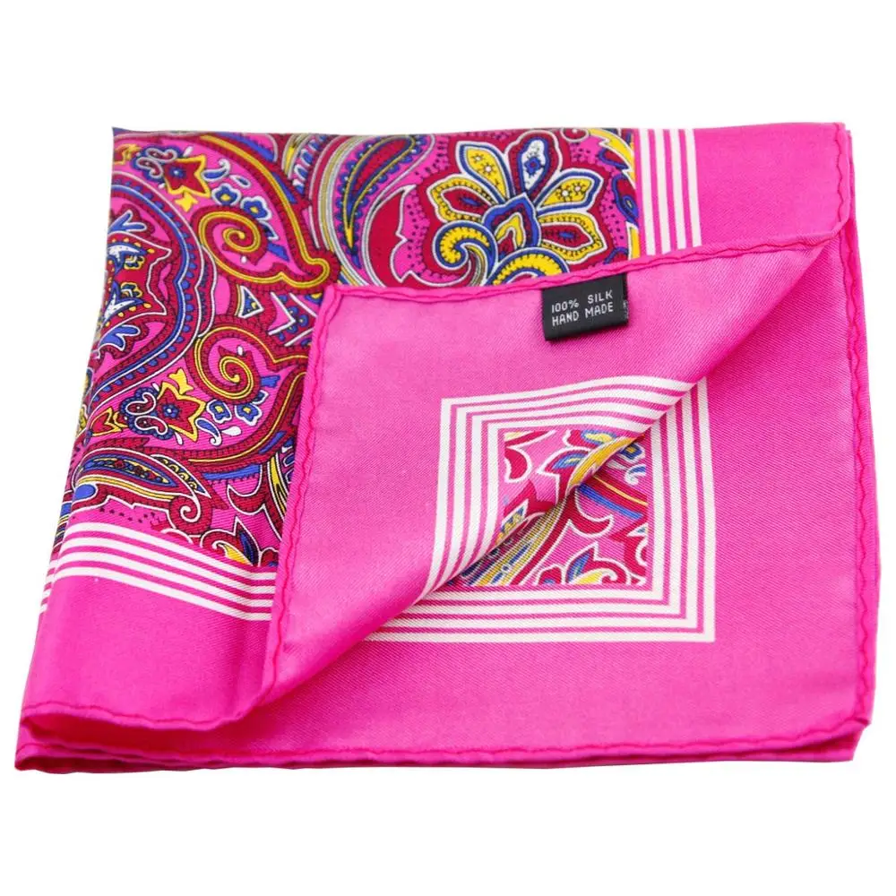  Китайский производитель мужские карманные квадраты из 100% шелка на заказ