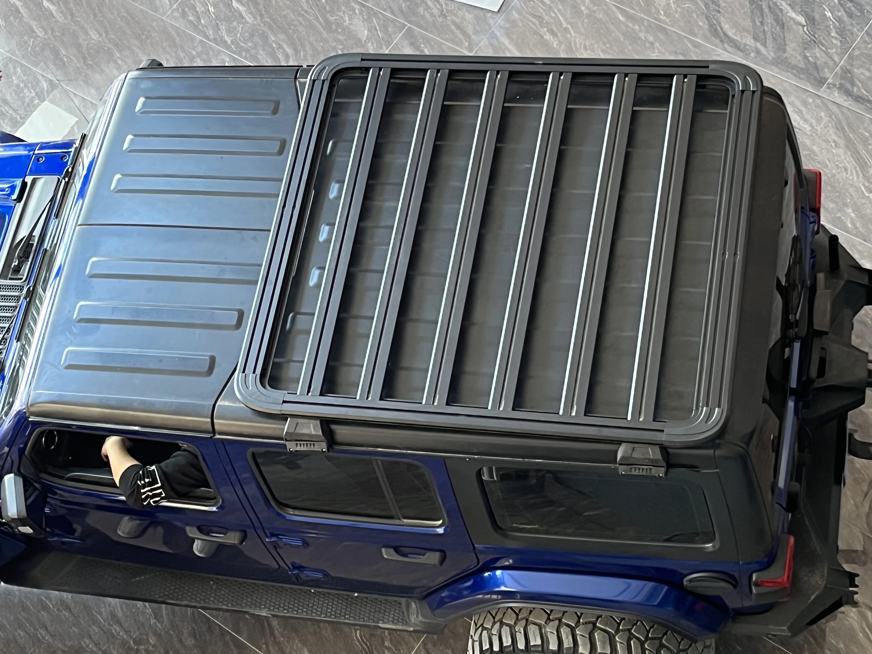 YH20 High Quality Aluminum Alloy Roof platform for Jeep Wrangler JK JL