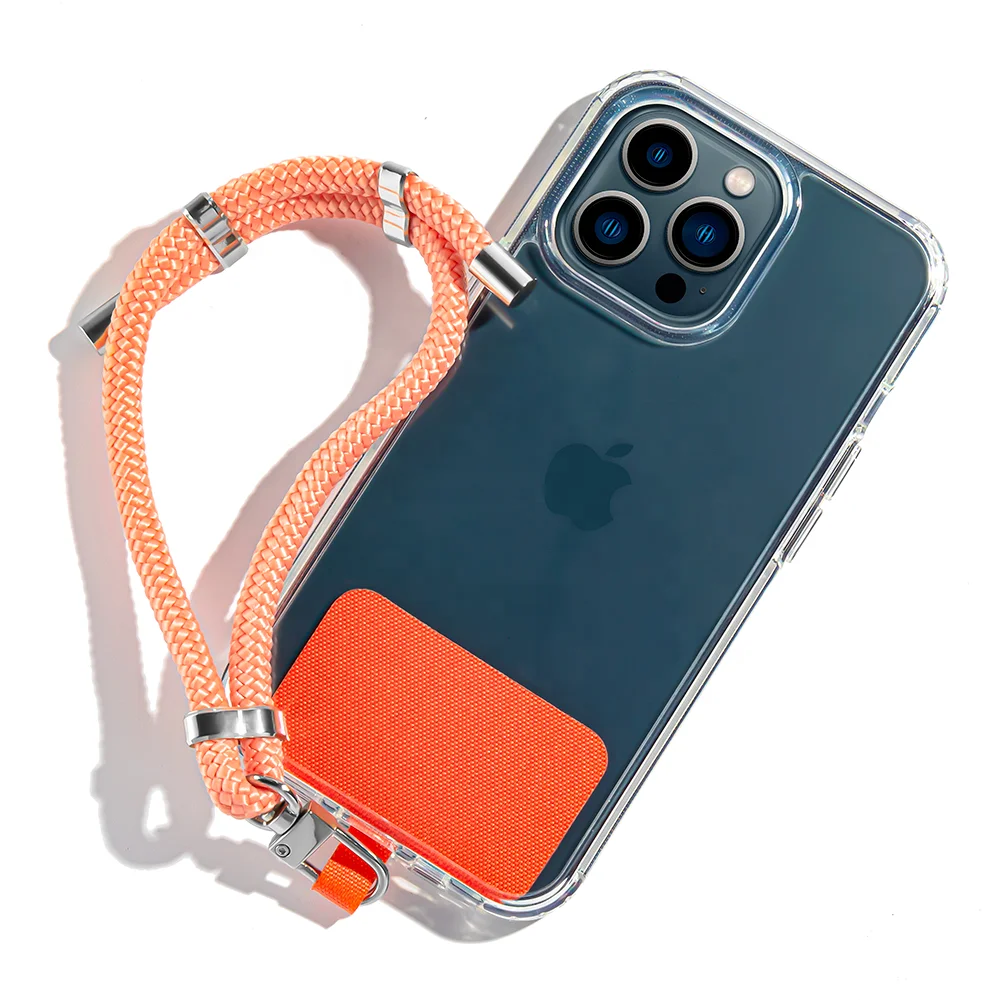 universal cellphone strap crossbody nylon patch adjustable lanyard phone design new shape with strap For iPhone 14