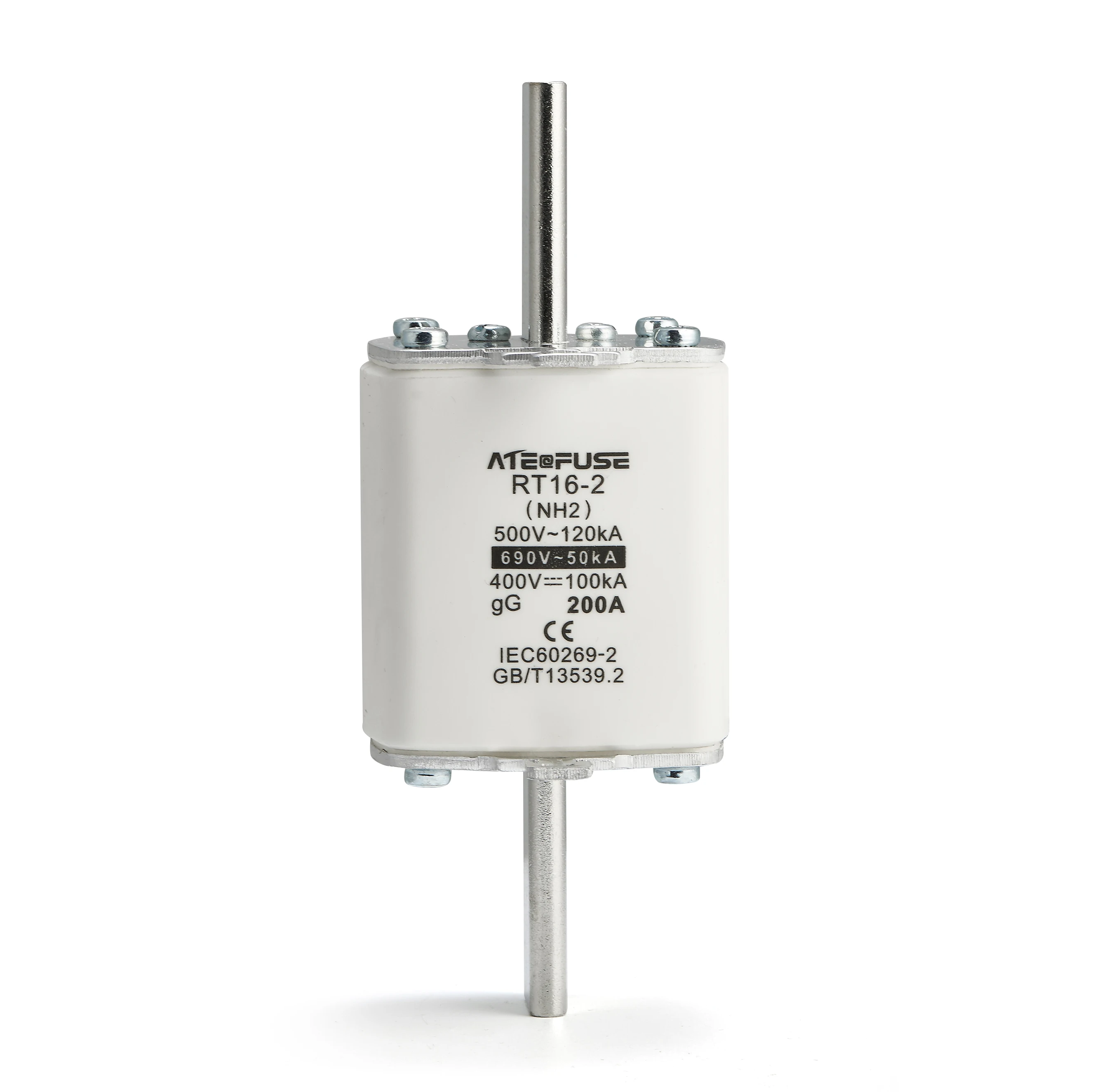 NH series double indicator NH2 fuse GG protection category ac690v/100ka breaking capacity