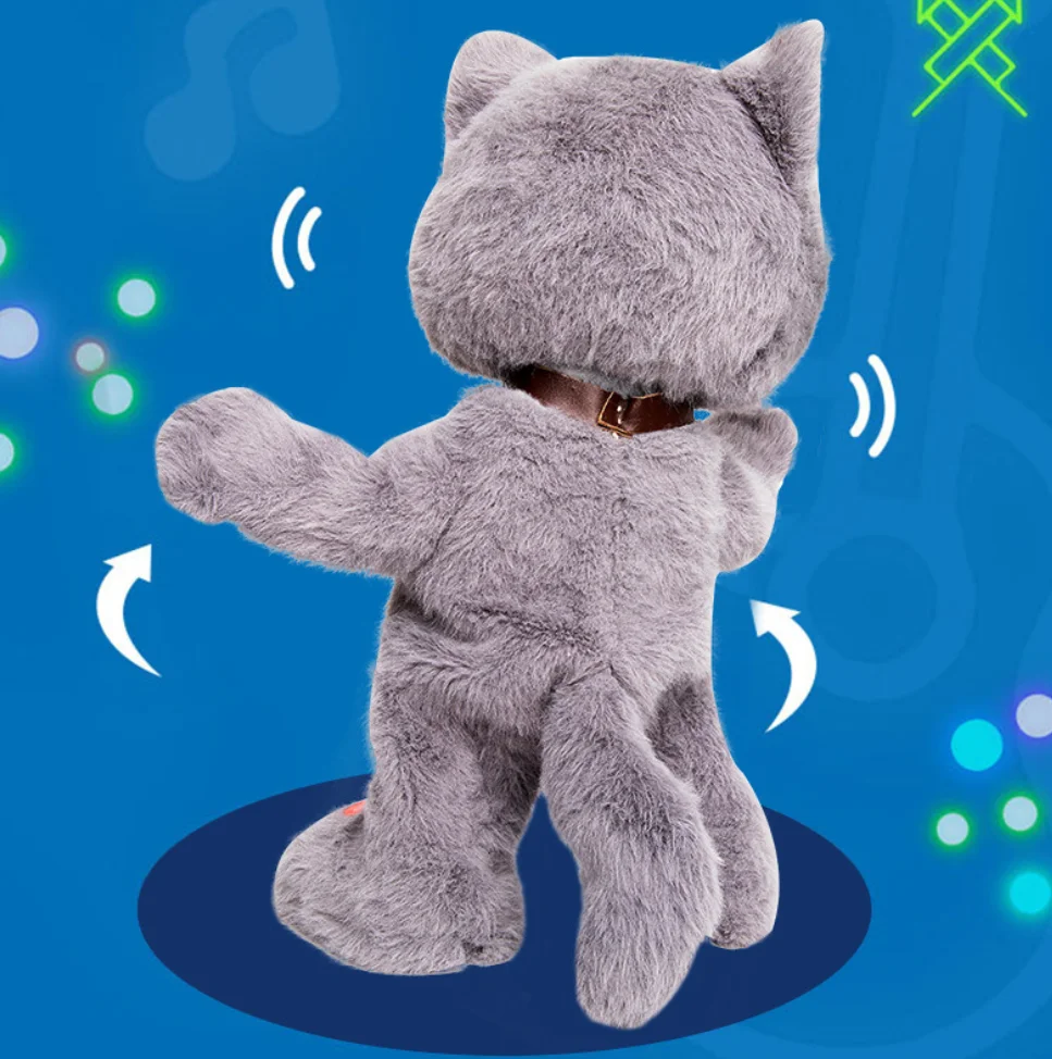 YIWU ALLSHINE Funny Education Toys Kids Gifts Talking Dancing Creative Electronic Stuffed Plush Animal Cat Papagei Toys