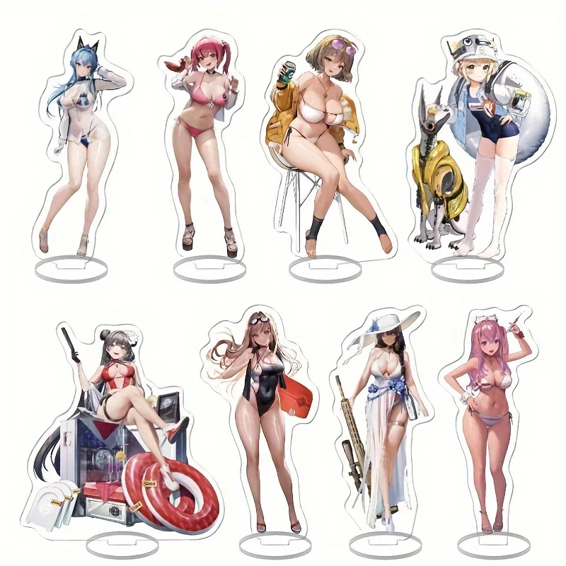 Souvenir Items Display Digital Printing Logo Custom Size Of Demon Slayer Wagging Acrylic Anime Standee Brick