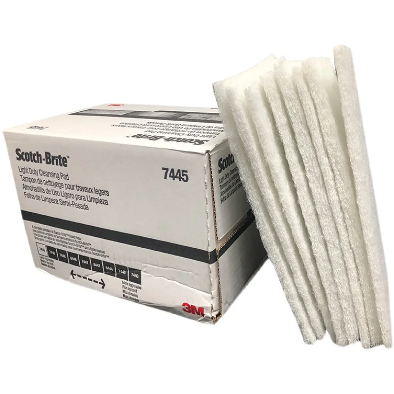 Scotch brite 7445 6*9 дюймов алюминиевый оксид латекс легкая Очищающая Накладка для рук ручные абразивные накладки