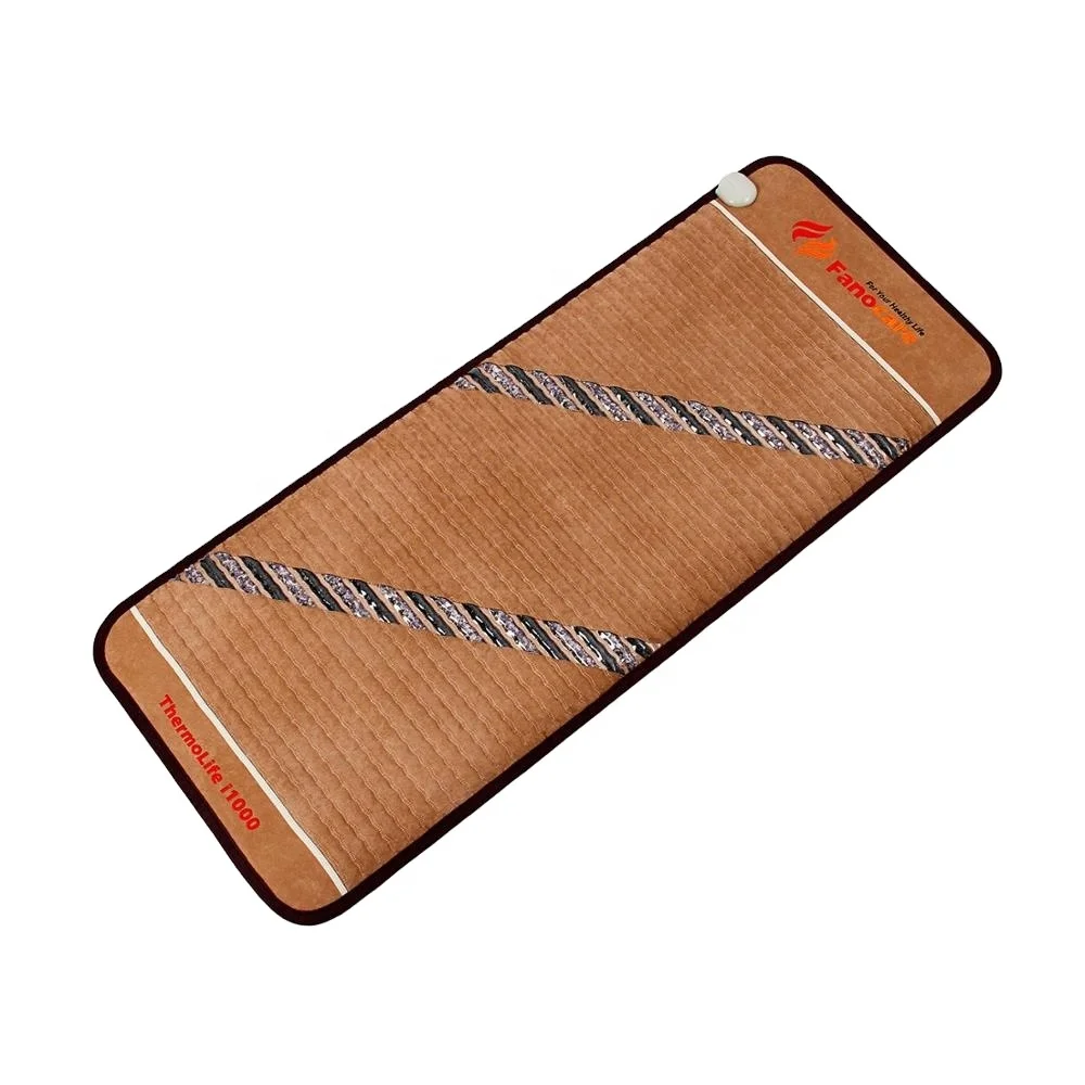 
 Fanocare турмалин камень Анион энергии Электрический массаж боли в спине натуральный кристалл Отопление Аметист матрас  