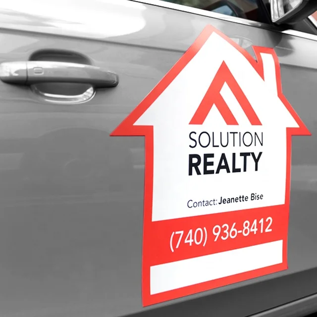 Custom Logo Super Strong Flexible Blank Car Magnet Sign Printing Advertising Car Magnetic Sticker