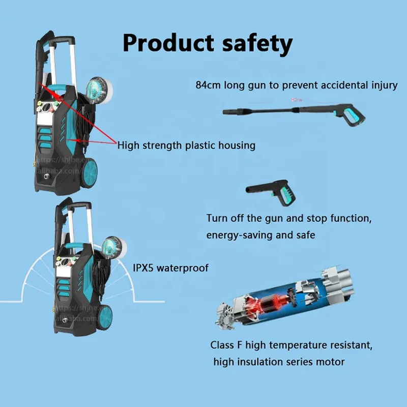 SJ32A High Pressure Washer Pump Gasoline High Pressure Washer Manual Car Wash  13mpa