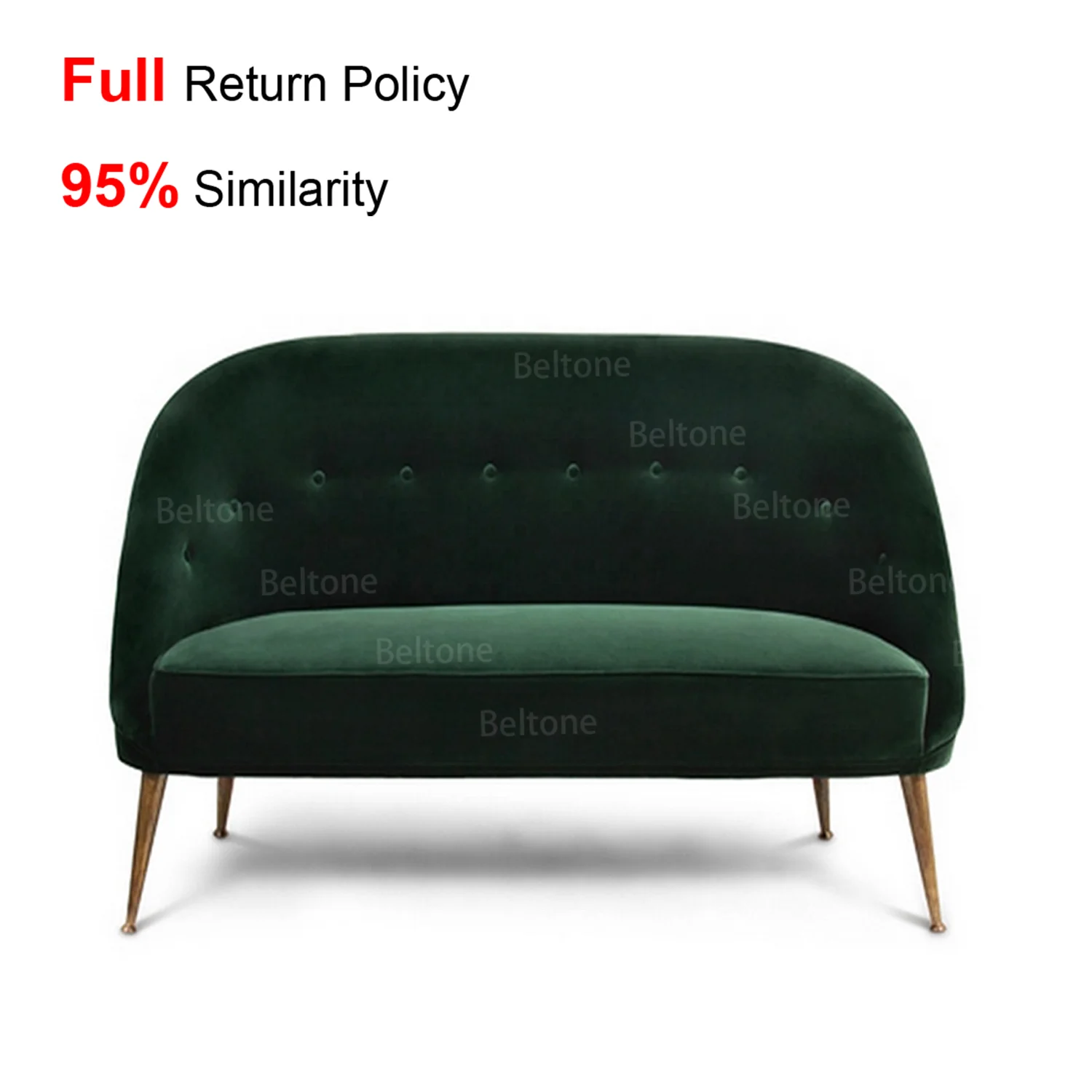 
Beltone european style modern green fabric couch living room brabbu malay armchair sofa 