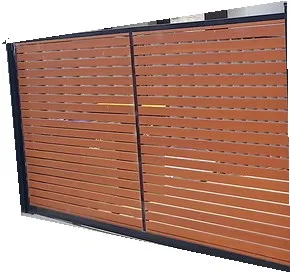 New Style Security Lightweight Outdoor Metal Apartment Protection Black Slat Panel Aluminum Garden Wall Fence