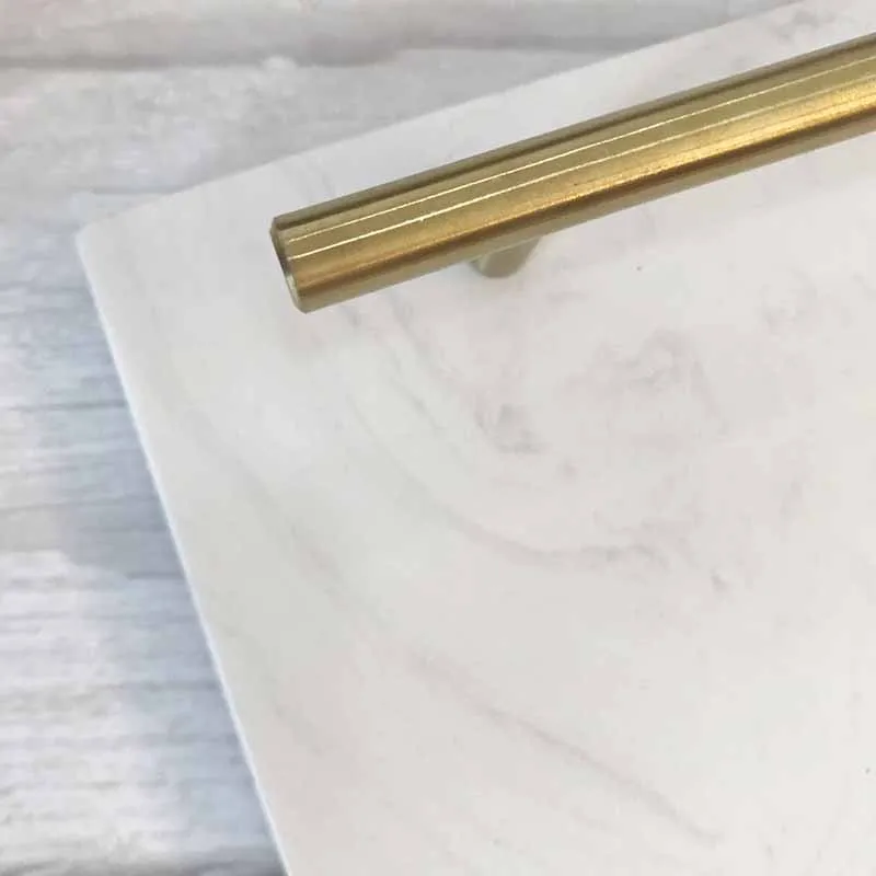 
Hotel Decorations Home Luxury Fruit Pizza Marble Wooden Food Serving Tray 