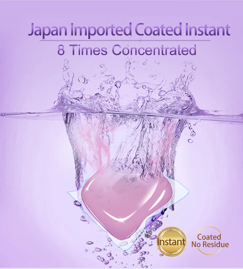 Fast-dissolving laundry pods Laundry Detergent Soap Pacs Portable Laundry Gel Stains Film Bead Ball Capsules