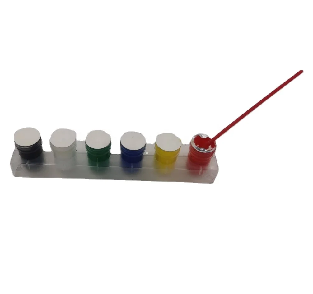 6/12 pcs Poster Paint acrylic paint finger paint Set 3/4 Ounce 6 Bright Colors 0.75 Fl Oz (Pack of 6)