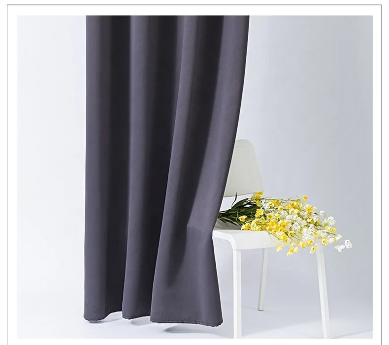  Amazon Hot Sale Thermal Insulated Cortinas Blackout Curtains With Grommet Ring For Bedroom 52 x 84 inch
