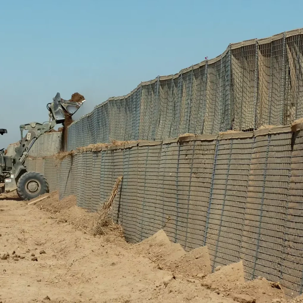 Welded Gabion Wall Bastion Barriers