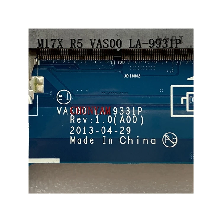 Modern Latest custom-made laptop Motherboard LA-9331P 2XJJ7 For Dell Alienware M17X R5