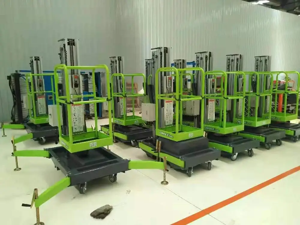 GTWY1-6 manlift алюминиевый сплав гидравлическая портативная одноместная подъемная платформа электрическая