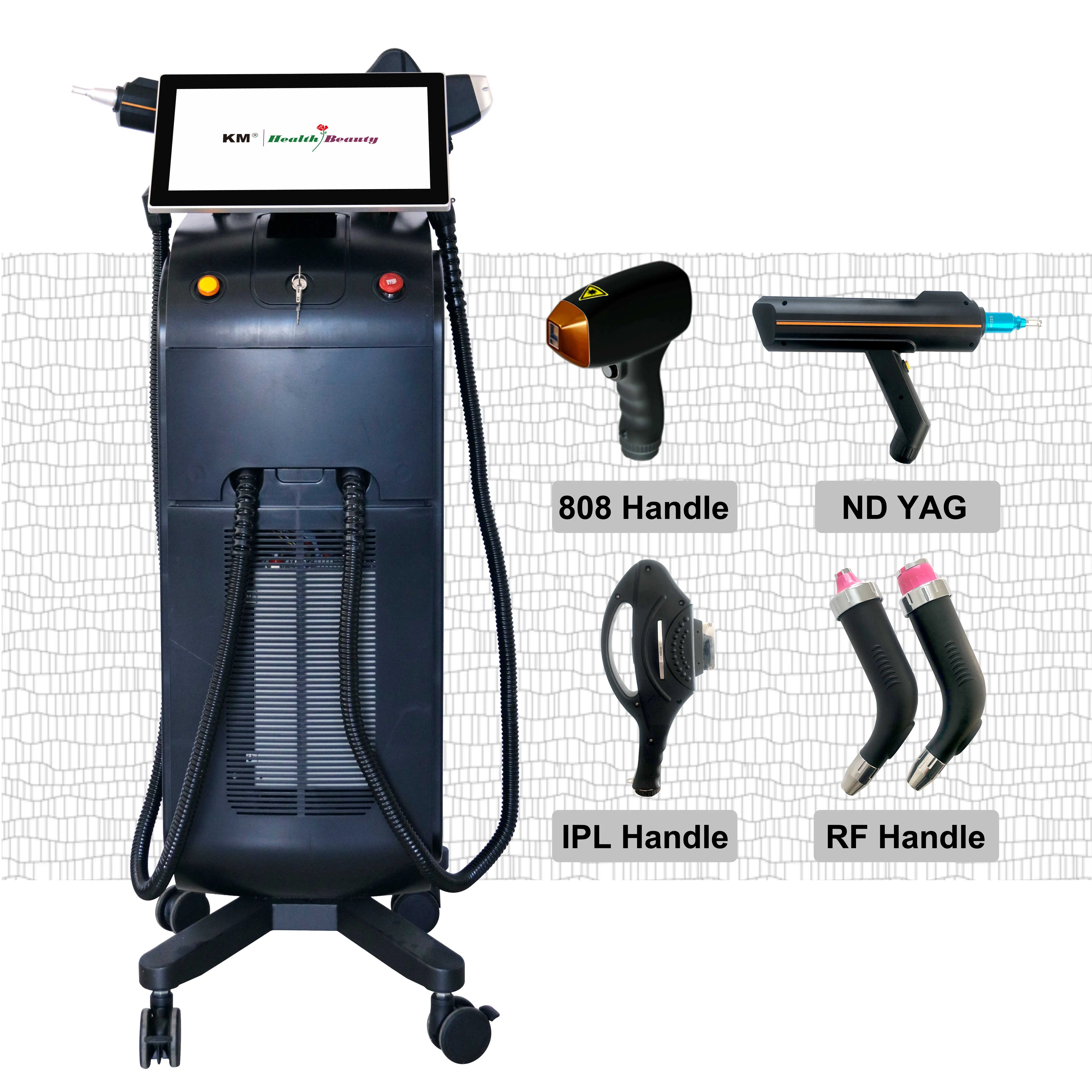 Newest weifang KM 2400W 4 wave 755nm 1064nm 808nm 940nm professional ice Titanium painless diode laser hair removal machine