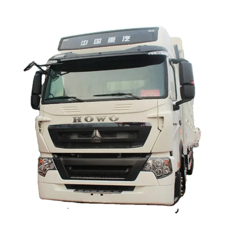 used Howo commercial vehicle 4x2 371hp single row semi warehouse grid used light truck for sale