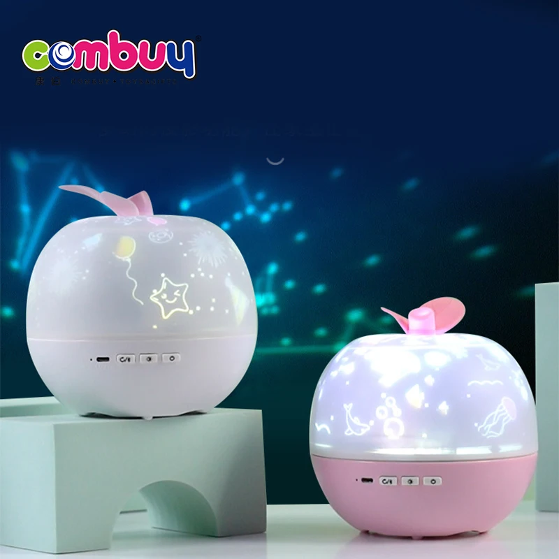 Projection star ceiling kids stuffed animal night light toy lamp