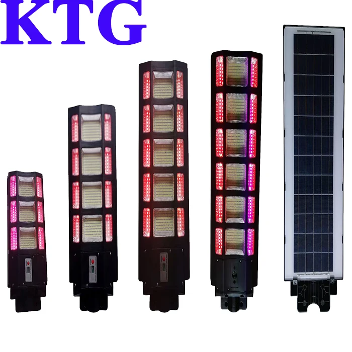 Atmosphere light Colorful mixed lighting 100W 200W 300W ABS solar parking light 300watt solar garden lamp red yellow blue led
