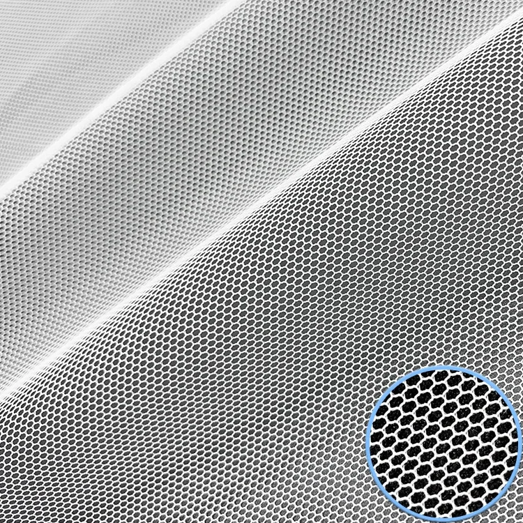 Spot diamond mesh cloth hexagon polyester tulle used for mosquito net wedding dress
