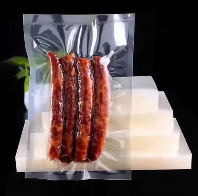 Custom Logo Printed Vacuum Seal Plastic Bag For Food Freezer Storage Vacuum Sealer Bags Vacuum Packing