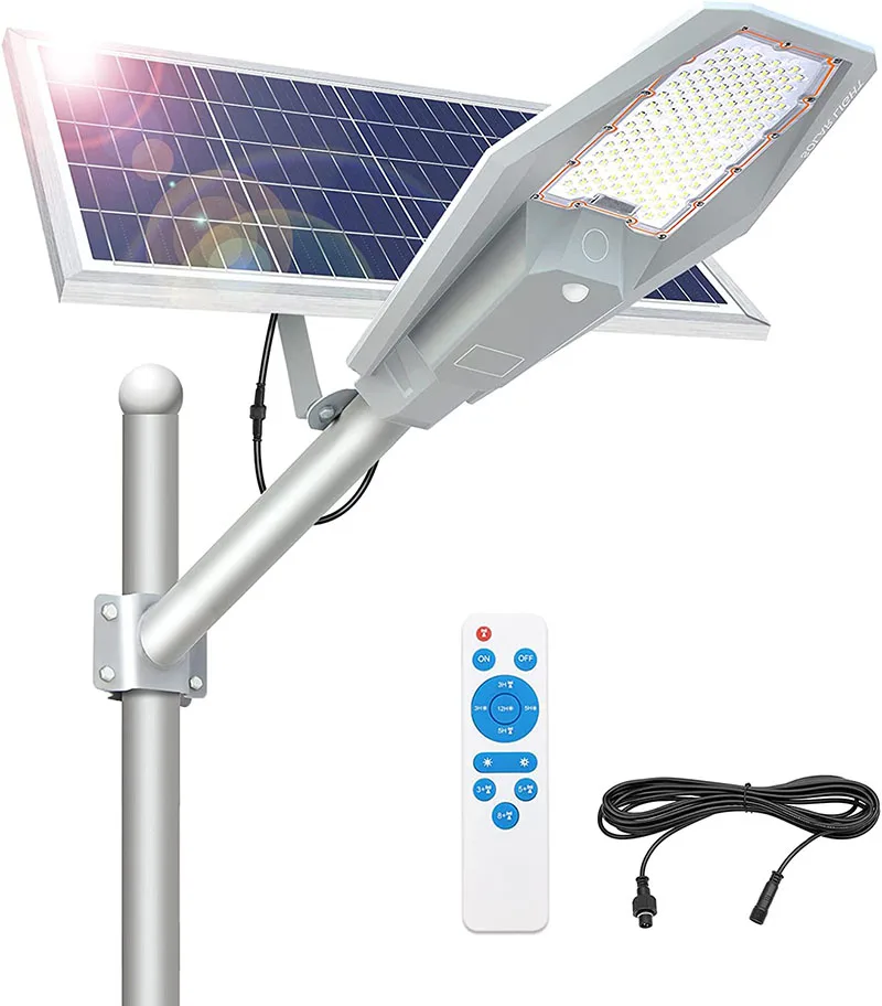 Outdoor Illumination All In One Solar Led Street Light Promotional Led Die-cast Aluminum Exterior Led 100w 200w 300w Streetlight