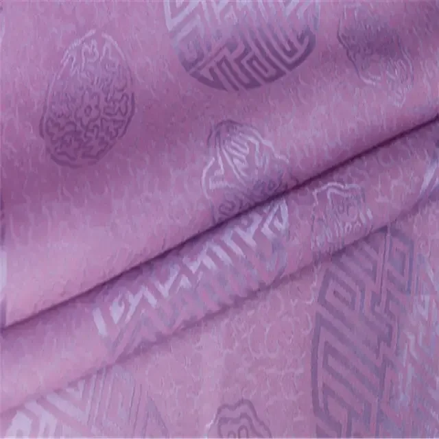 Popular Nice Colors Lightweight Breathable Discount Price Traditional  Nice Design Silk Jacquard Cotton Fabric for Cheongsam