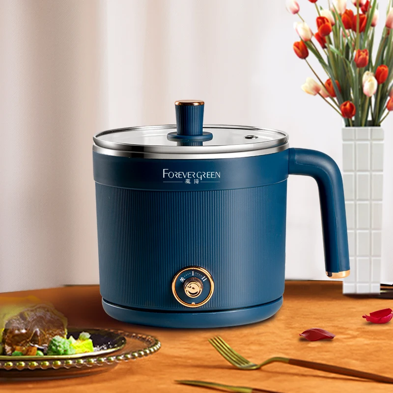Factory supply hot sale multifunctional pot mini 304# SS electric multi cooker boiling cooking pot 1.5L for gift