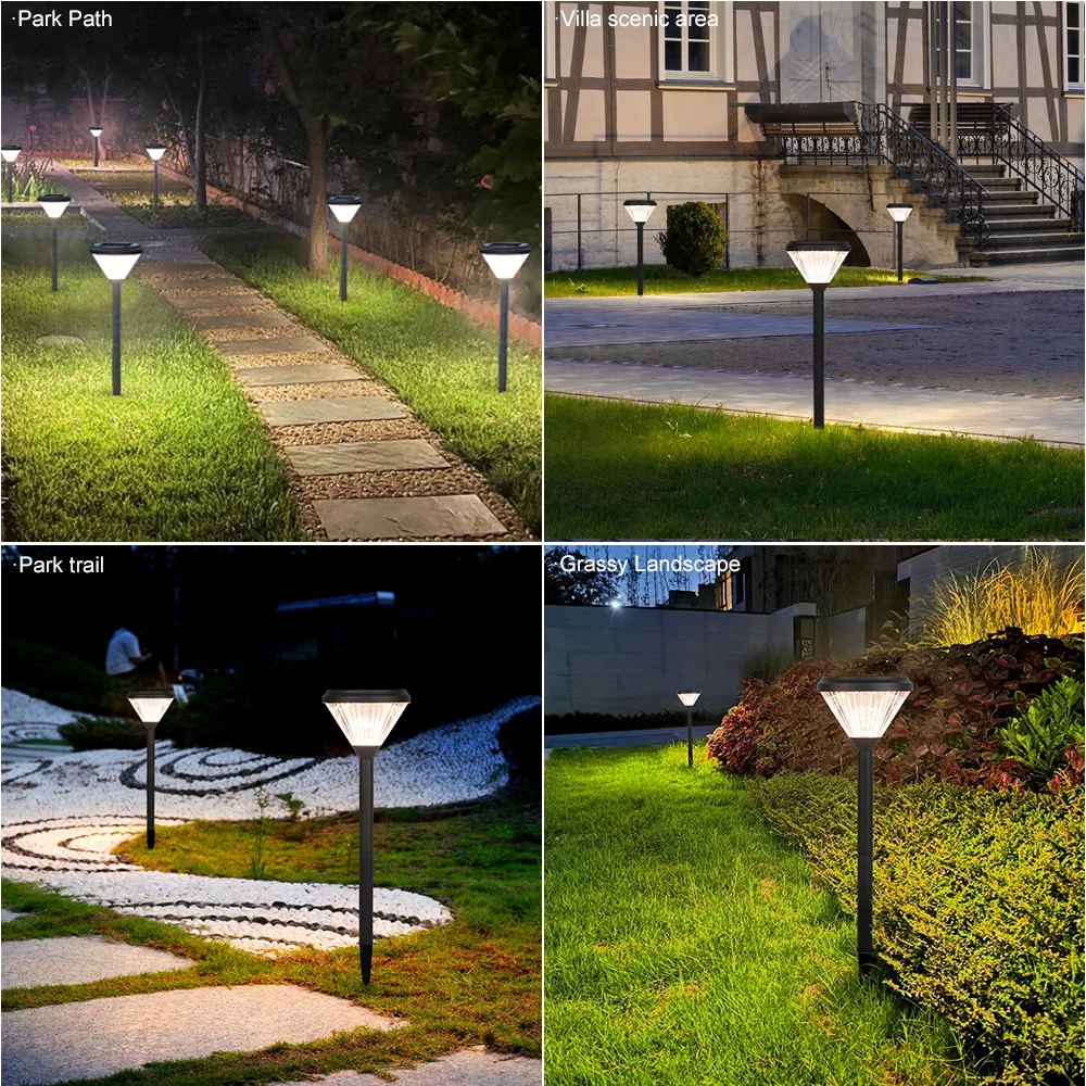 LAP Aluminum Decorative Path Garden Light Outdoor Waterproof IP65 Solar Led Lawn Lights