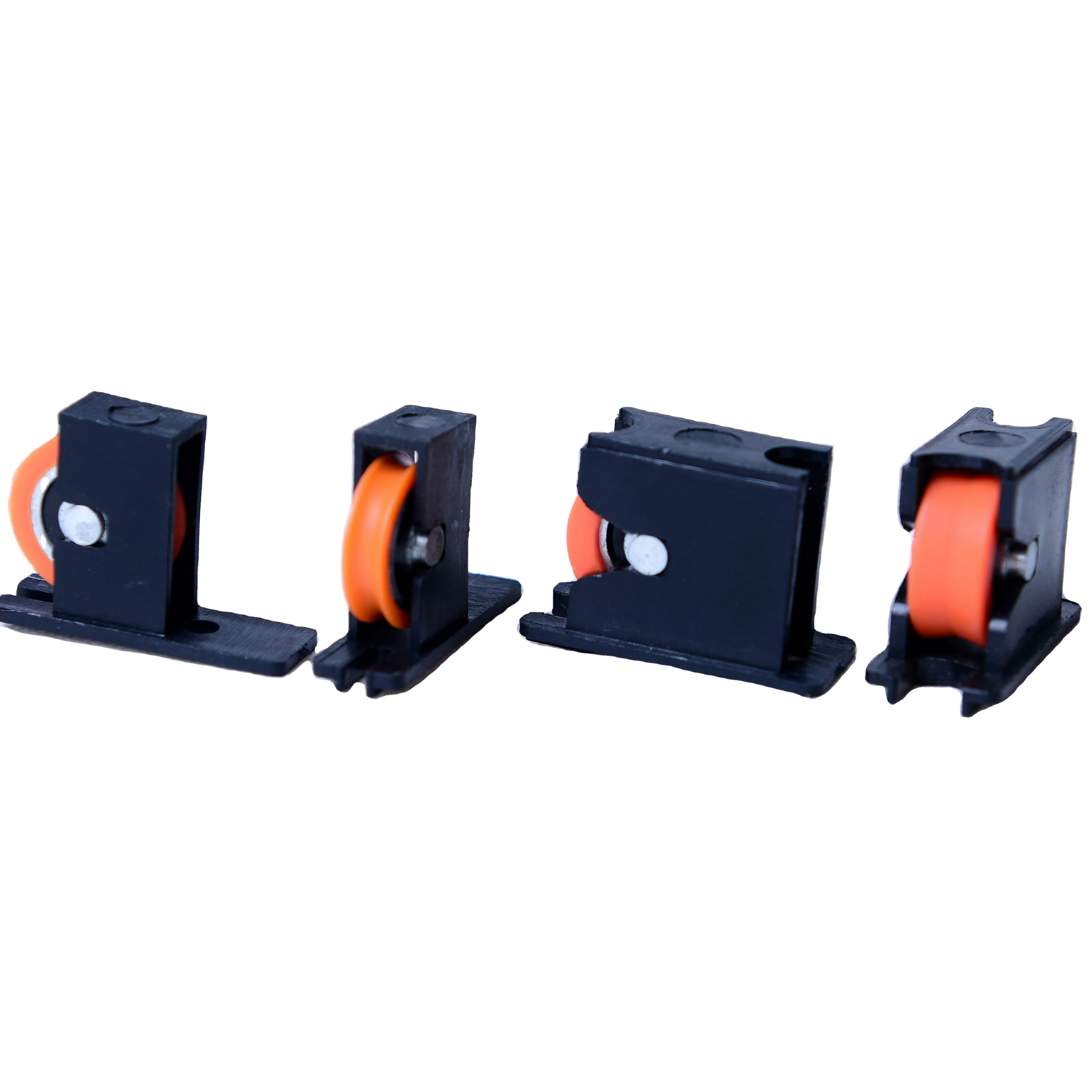 Black plastic window wheel with iron sleeve nylon material door and window pulley sliding door screen pulley