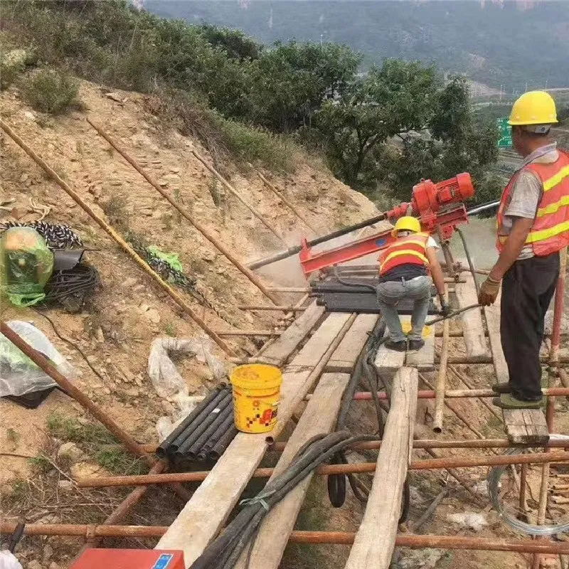 High Efficiency Pneumatic Shelf Drilling Rig for Quarry Engineering Tunnel Rock Drilling Outrigger DTH Drilling Rig