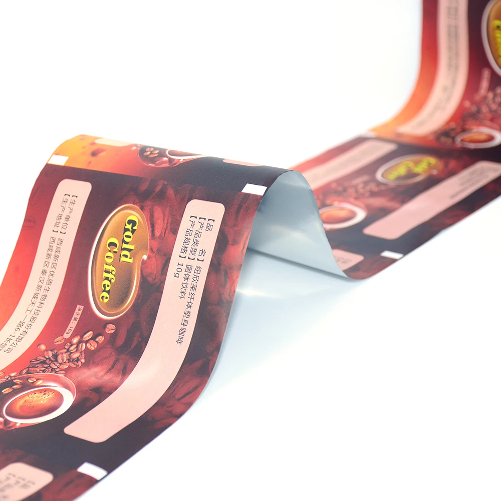 Global Supply Chain Custom Printed Coffee Mini Bags Pet Aluminum Film Roll For Coffee Packaging With Personal Logo