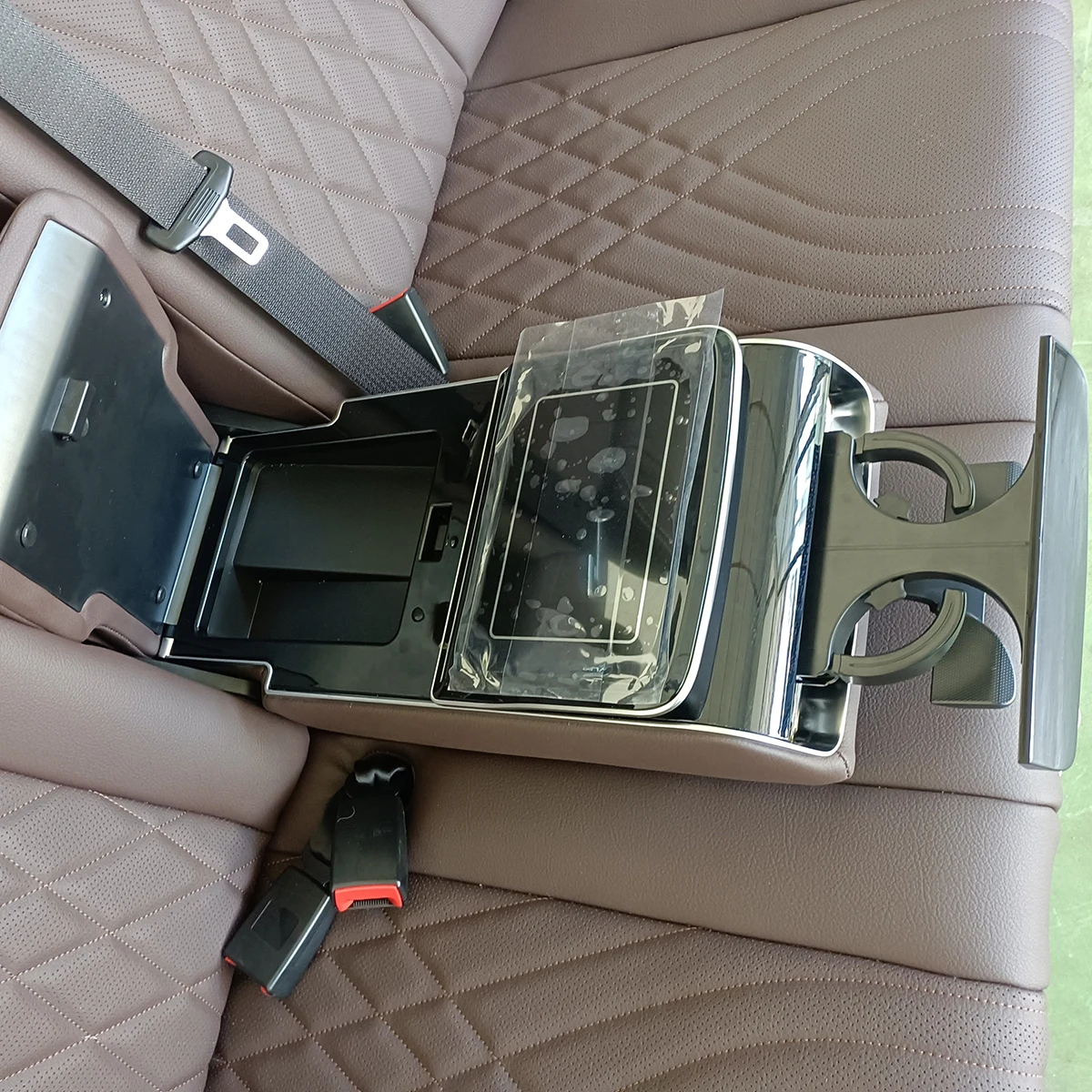 STSF-AEF-BC Interior Modified electric vip luxury car back rear seat sofa bed for Toyota Hiace Campervan