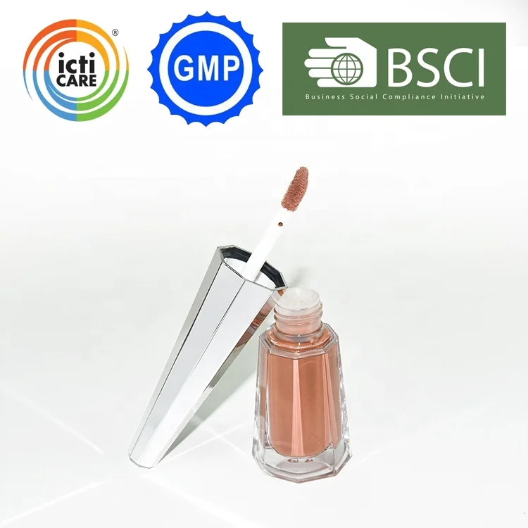 Оптовая продажа, роскошный водостойкий глянцевый матовый блеск для губ Akiaco на заказ