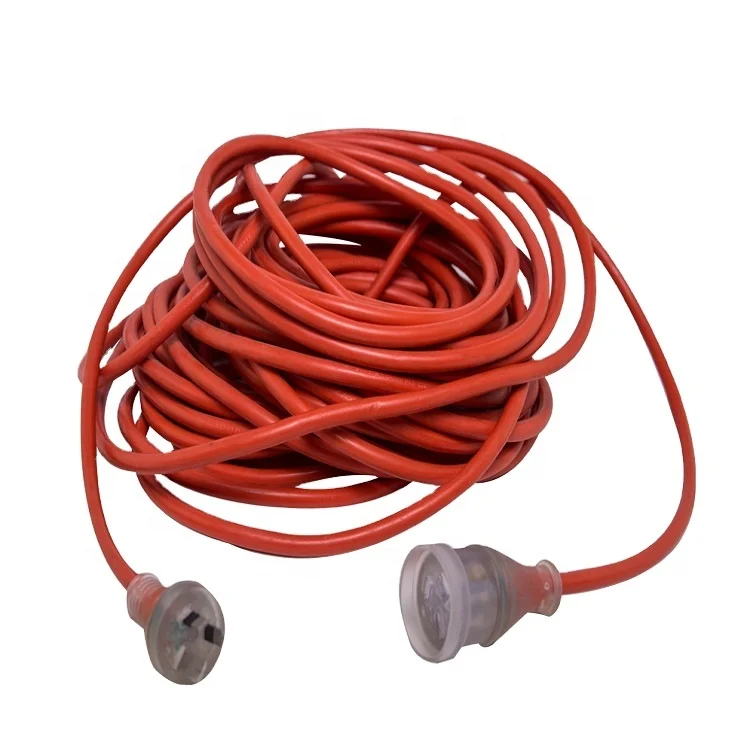 Competitive Australia SAA Certification Heavy Duty 3 Pin Power Plug 3 Prongs Extension Cord