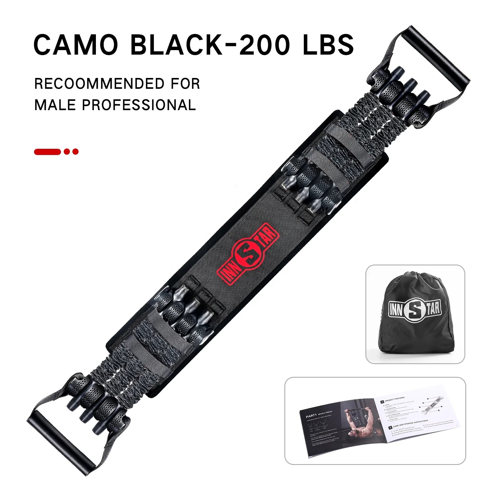 INNSTAR Drop-shipping New Arrival Professional Body Building Fitness Gym Equipment Bench Press Resistance Band