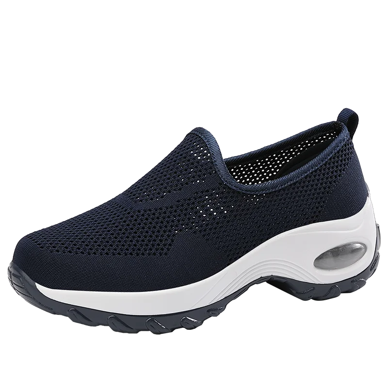 2020 Factory Wholesale Women Slip on Mesh Jogging Dancing Shoes Female Breathable Cushioning Sneakers