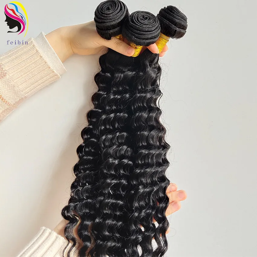 Grade 8A body wave straight deep kinky curly Brazilian Cheap Natural vendor Remy Cuticle Aligned Human Hair Extension Bundle