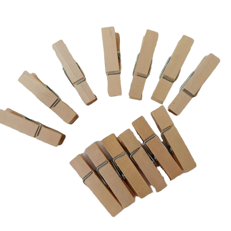 Mini Wooden Clips DIY Party Home Decoration Craft Arts Clip Cute Small Clamps For Memo Paper Bookmark Photo Clips