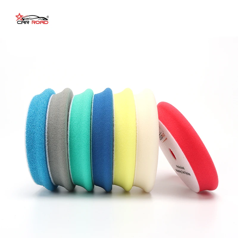 CARROAD Wholesale Factory DA Foam Car Polishing Pads 3/5/6 Inch Buffing Pad Polisher Pad Rotary Machine Polybag Sponge