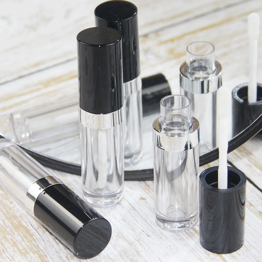 
Latest magnetic clear empty lip gloss containers case / lipgloss tube bottle 5ml for cosmetics packaging 