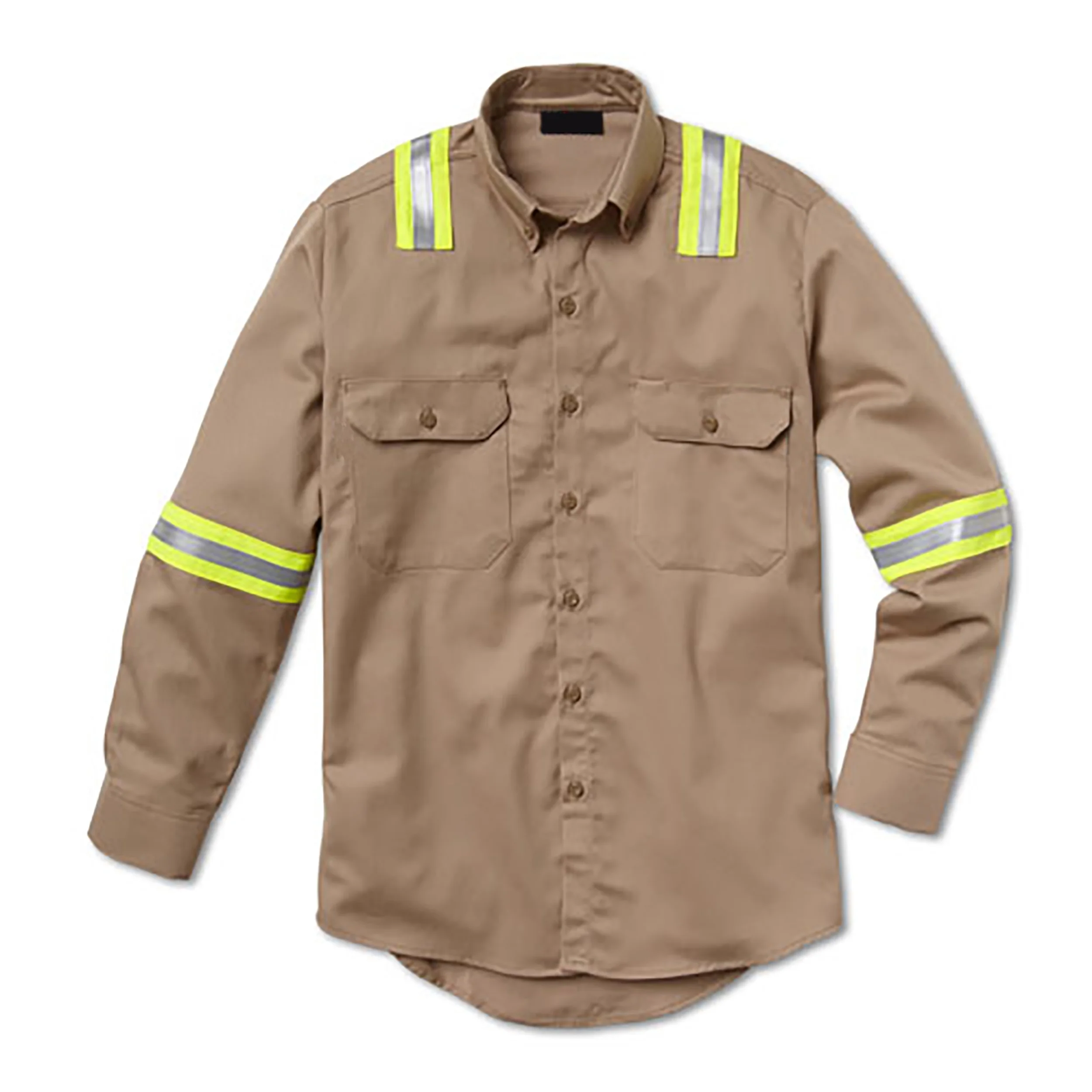 Custom Work Clothes Long Sleeve Breathable Sloid Shirts Men Work Shirt Construction Workwear