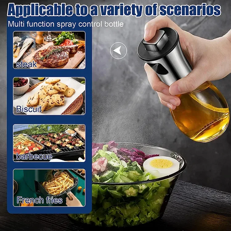 Kitchen Vinegar Wine Liquor Fine Mist Spraying 200ml/7oz Olive Oil Mister Sprayer Oil Bottle Pump Spray Dispenser Bottle