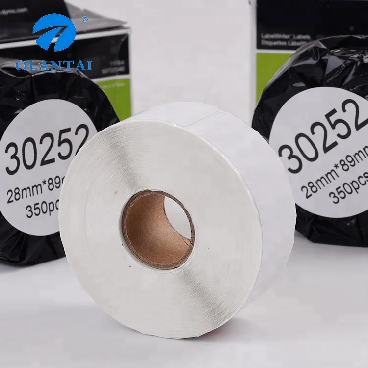 OLANTAI 1-1/8 'x 3-1/2' 28 мм x 89 мм dymo 30252, совместимые этикетки, рулон термобумаги для этикеток dymo