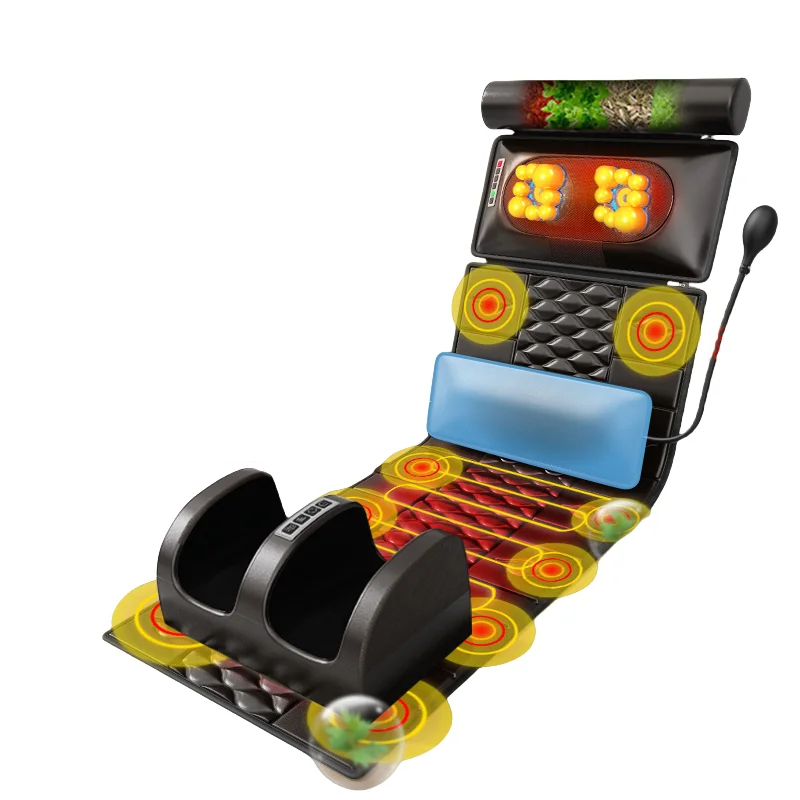 Household Intelligent Electric Heating Cervical Lumbar Back Massage Seat Full Body Massage Mattress