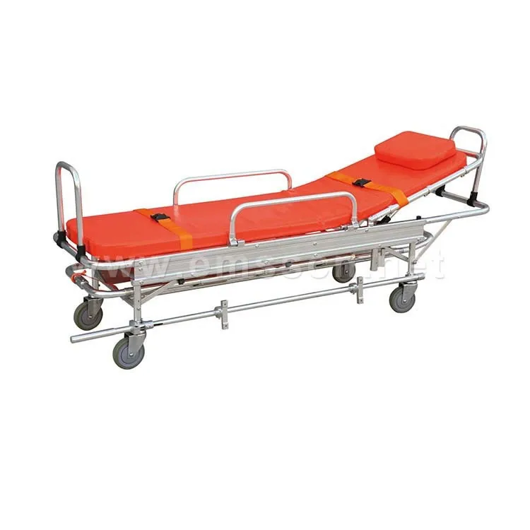Aluminum alloy ambulance folding stretcher hospital bed