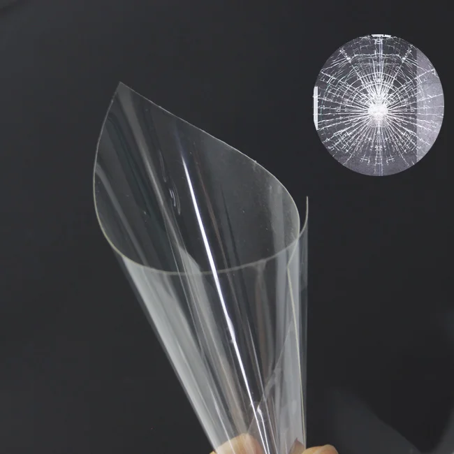 12mil Transparent explosion proof safety car window film windscreen sunroof protection film  tint car windows film