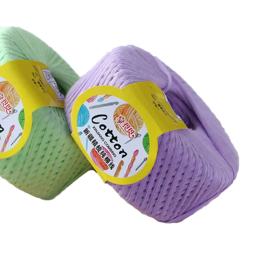 Factory manufacturer import yarn Soft ventilation 100%Cotton Combed Cotton Yarn for knitting sweaters Socks